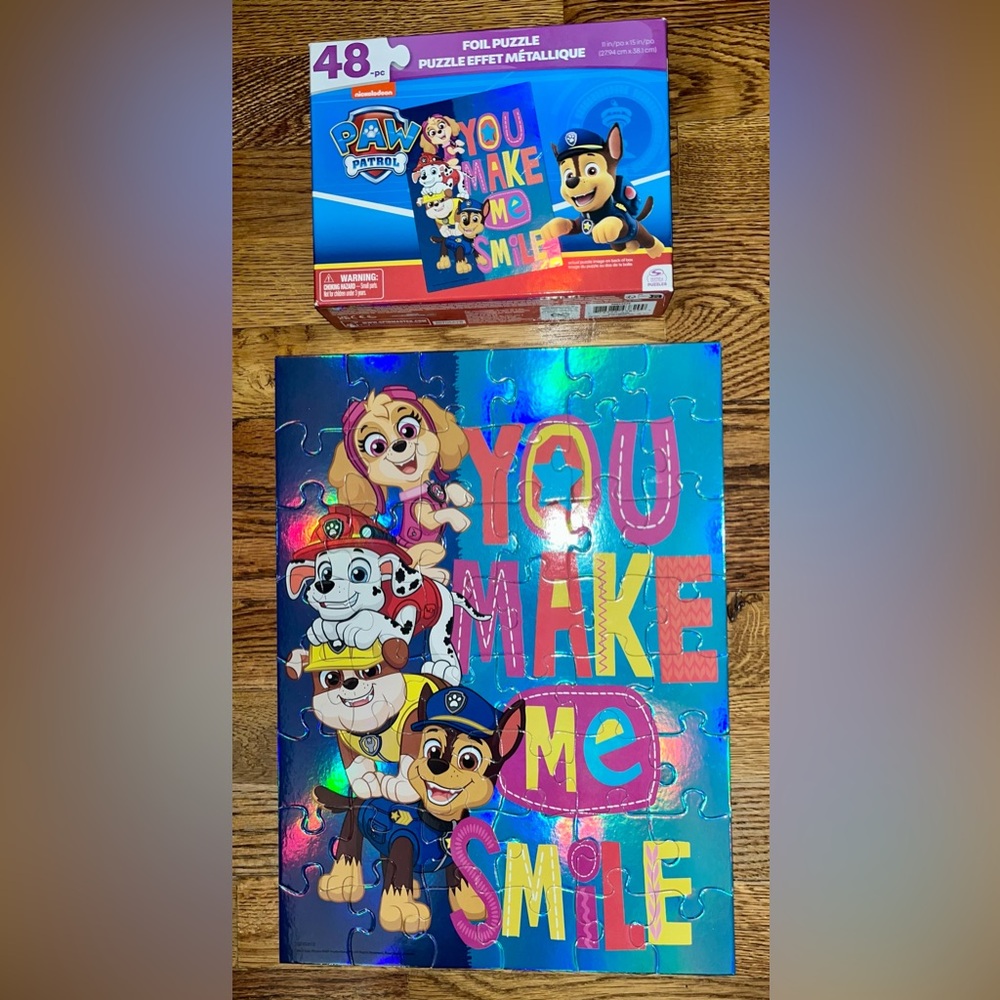 PAW Patrol You Make Me Smile 48-Piece Puzzle - COMPLETE & EXCELLENT CONDITION